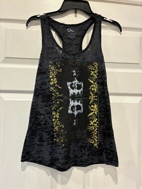 Salvador Dali Decalcomania Burn-out Tank Size Large